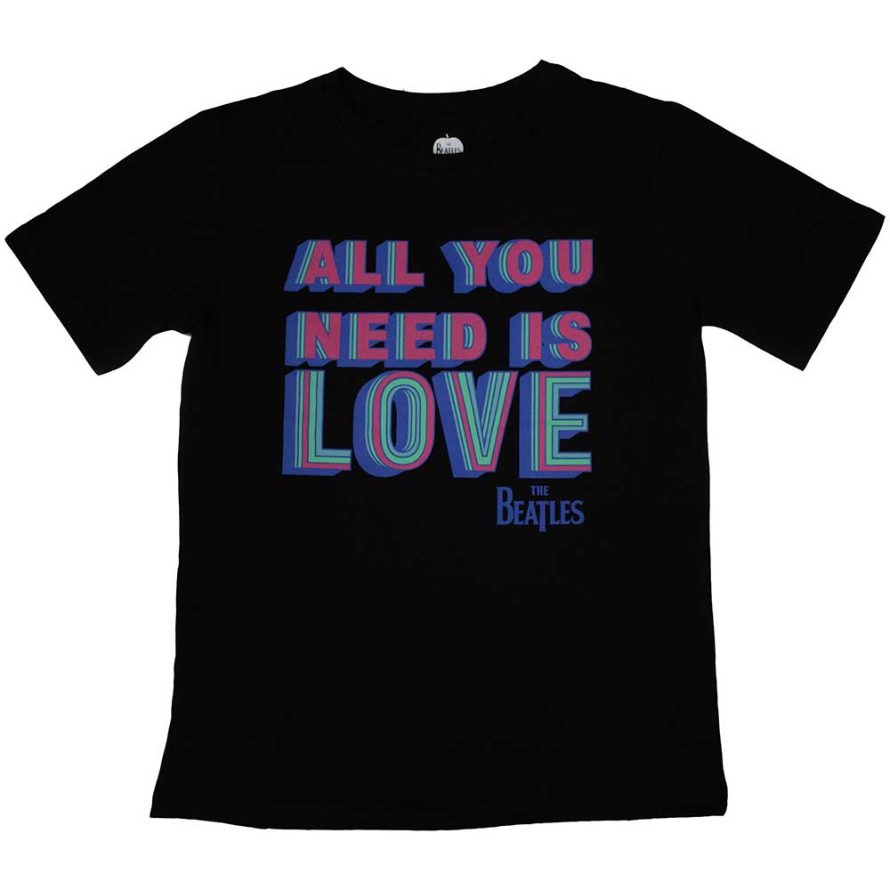 The Beatles Ladies T-Shirt: All You Need Is Love (Black)