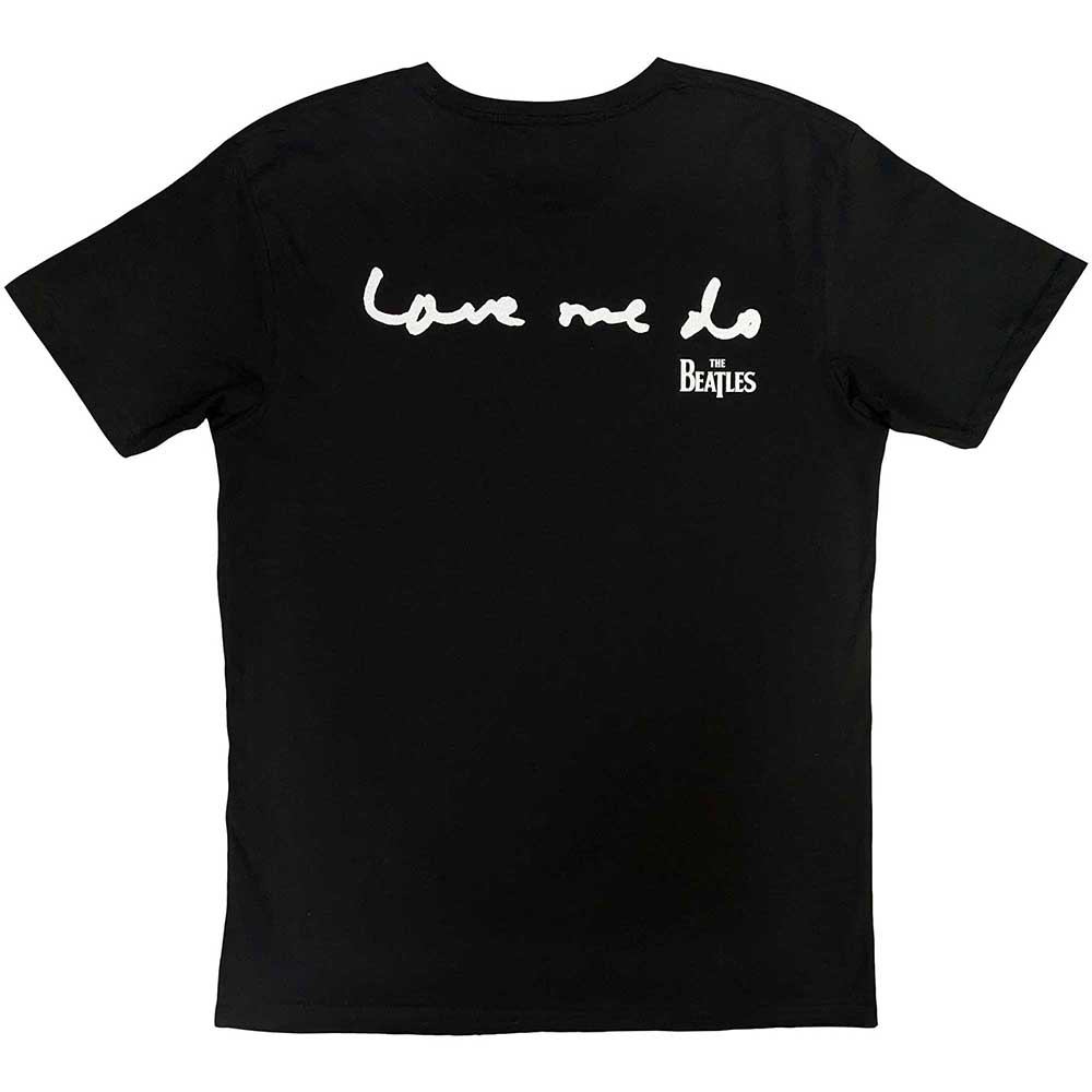 The Beatles Unisex T-Shirt: Now & Then (Black) (Back Print)