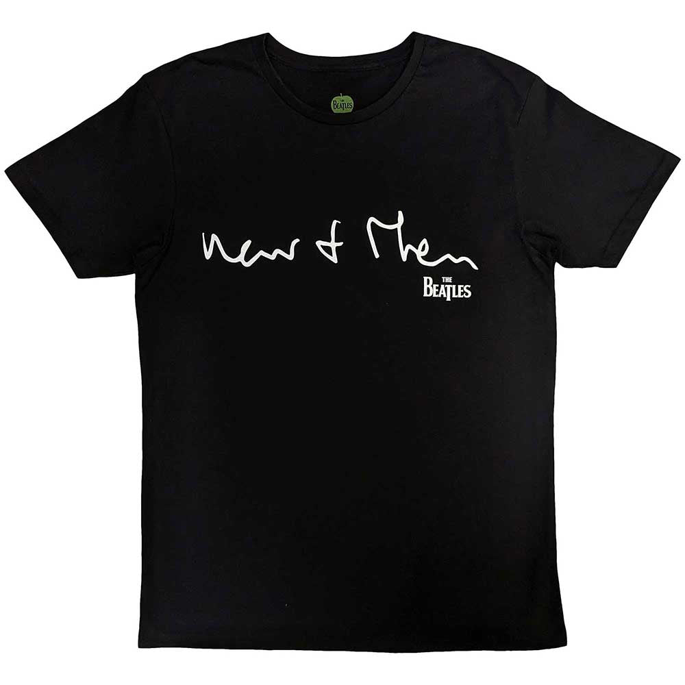 The Beatles Unisex T-Shirt: Now & Then (Black) (Back Print)