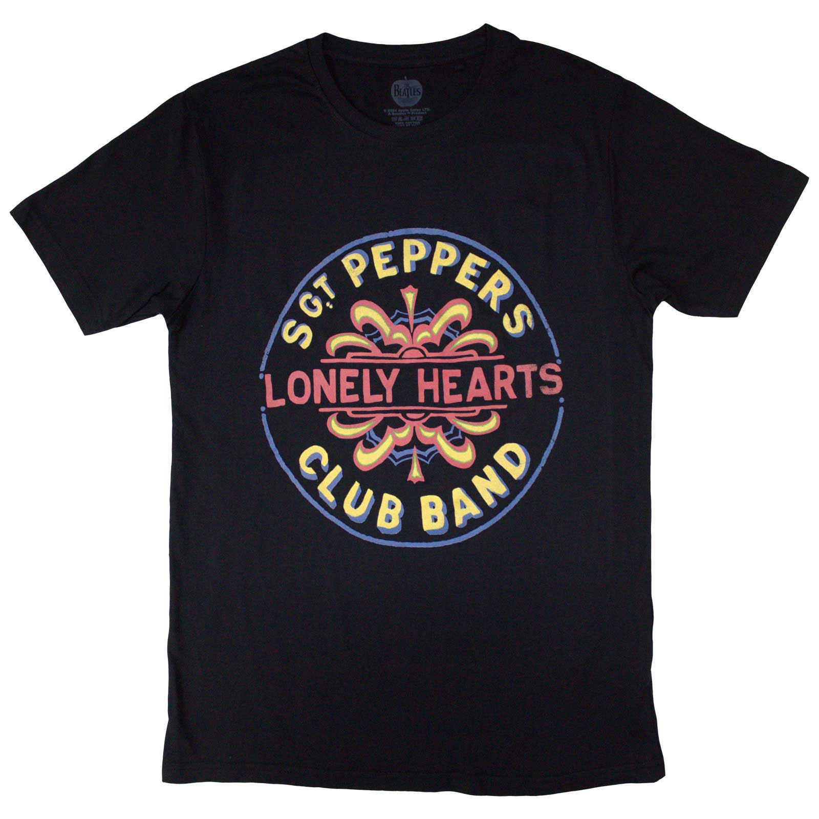The Beatles Unisex T-Shirt: Painted Pepper (Black)
