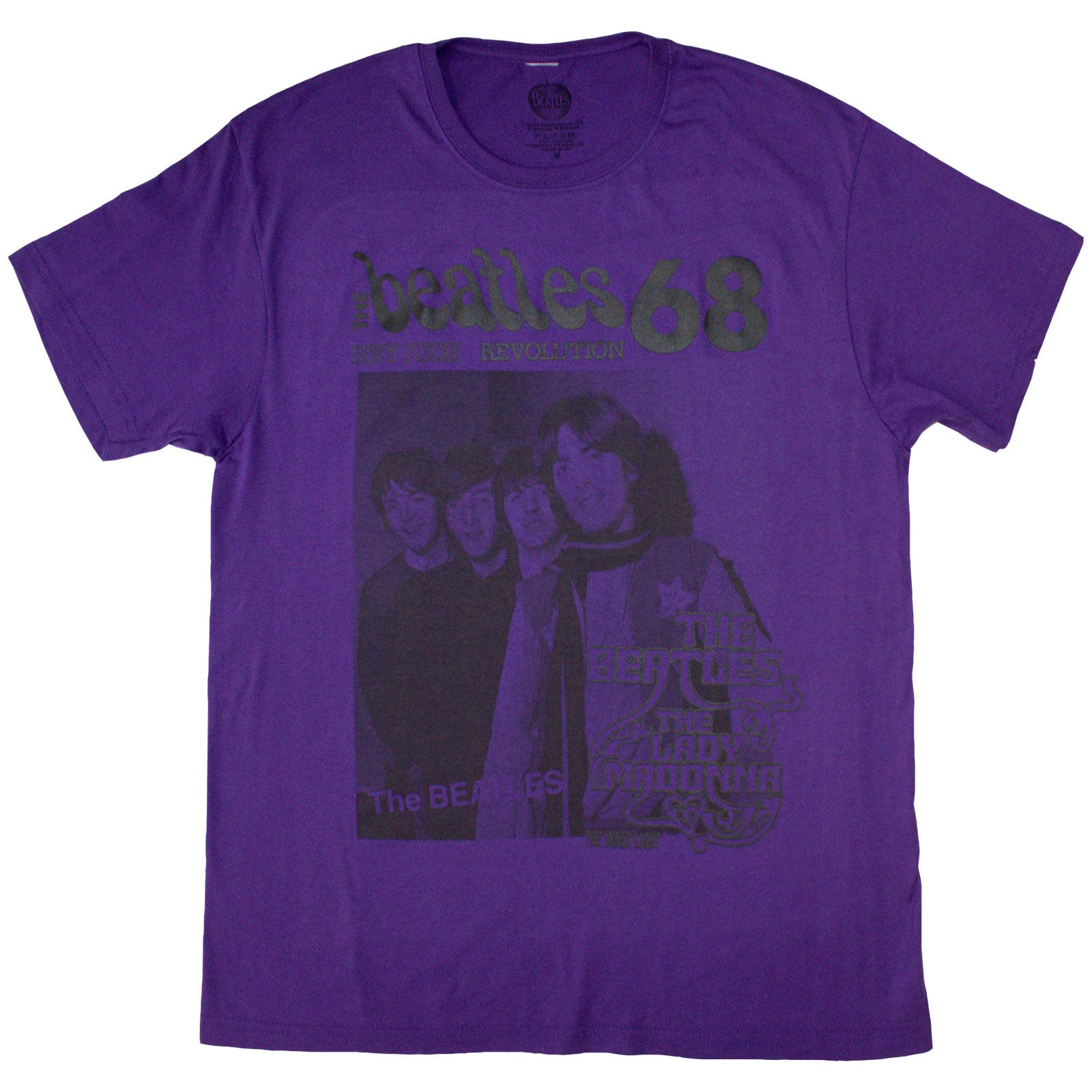 The Beatles Unisex T-Shirt: 1968 (Purple)