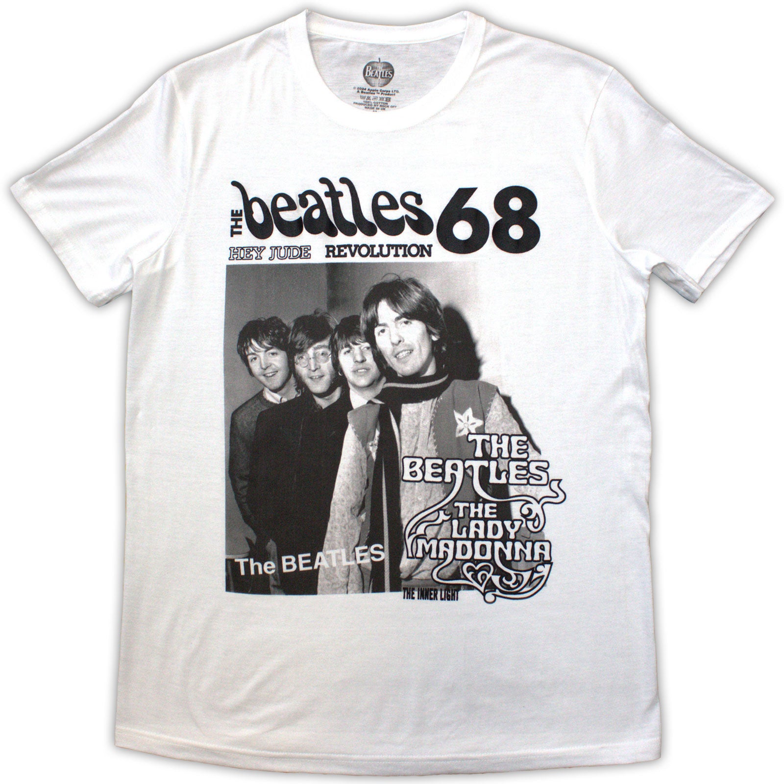 The Beatles Unisex T-Shirt: 1968 (White)
