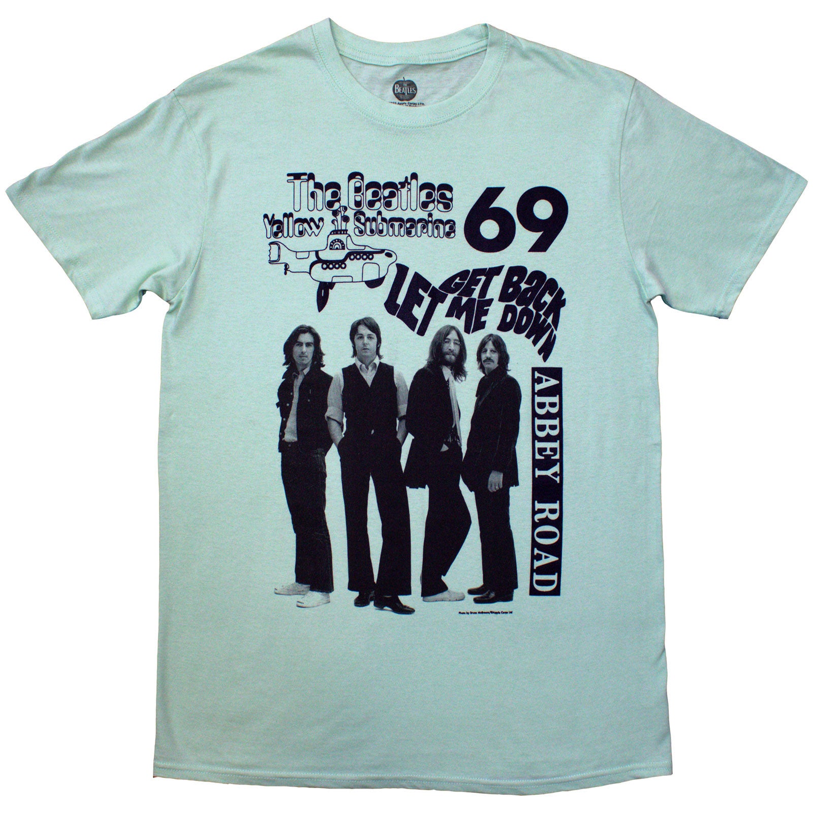 The Beatles Unisex T-Shirt: 1969 (Green)