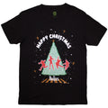 The Beatles Unisex T-Shirt: Christmas Tree (Black)