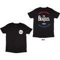 The Beatles Unisex T-Shirt: New York 1964 (Black) (Back Print)