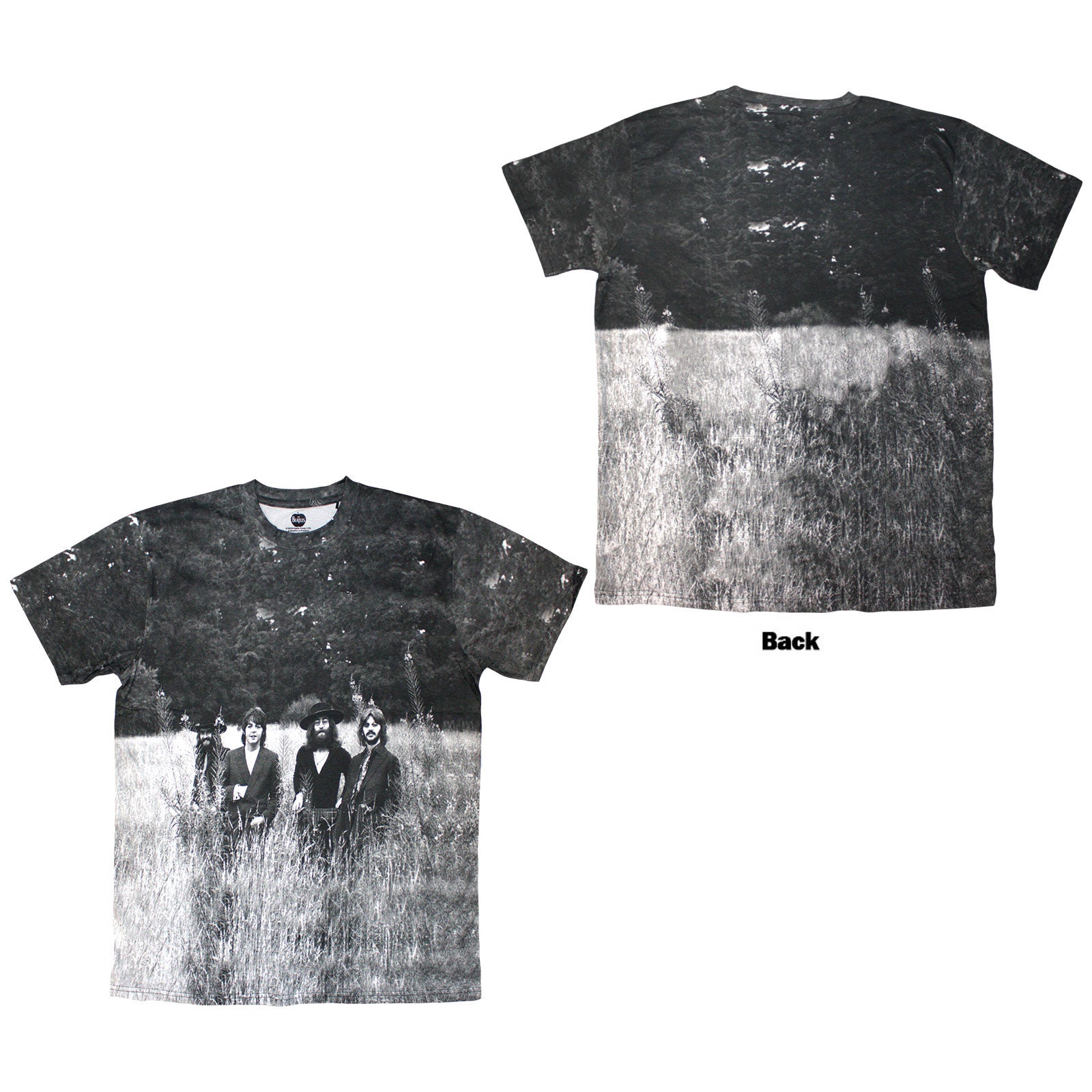 The Beatles Unisex T-Shirt: Tittenhurst Park Field (White) (All Over Print)