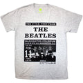 The Beatles Unisex T-Shirt: Washington '64 Promo (Grey)