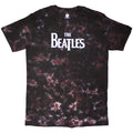 The Beatles Unisex T-Shirt: Drop T Logo (Brown) (Wash Collection)