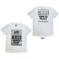 The Beatles Unisex T-Shirt: Tour '64 Carnegie Hall (White) (Back Print)