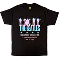 The Beatles Unisex T-Shirt: Rooftop Concert Savile Row (Black)