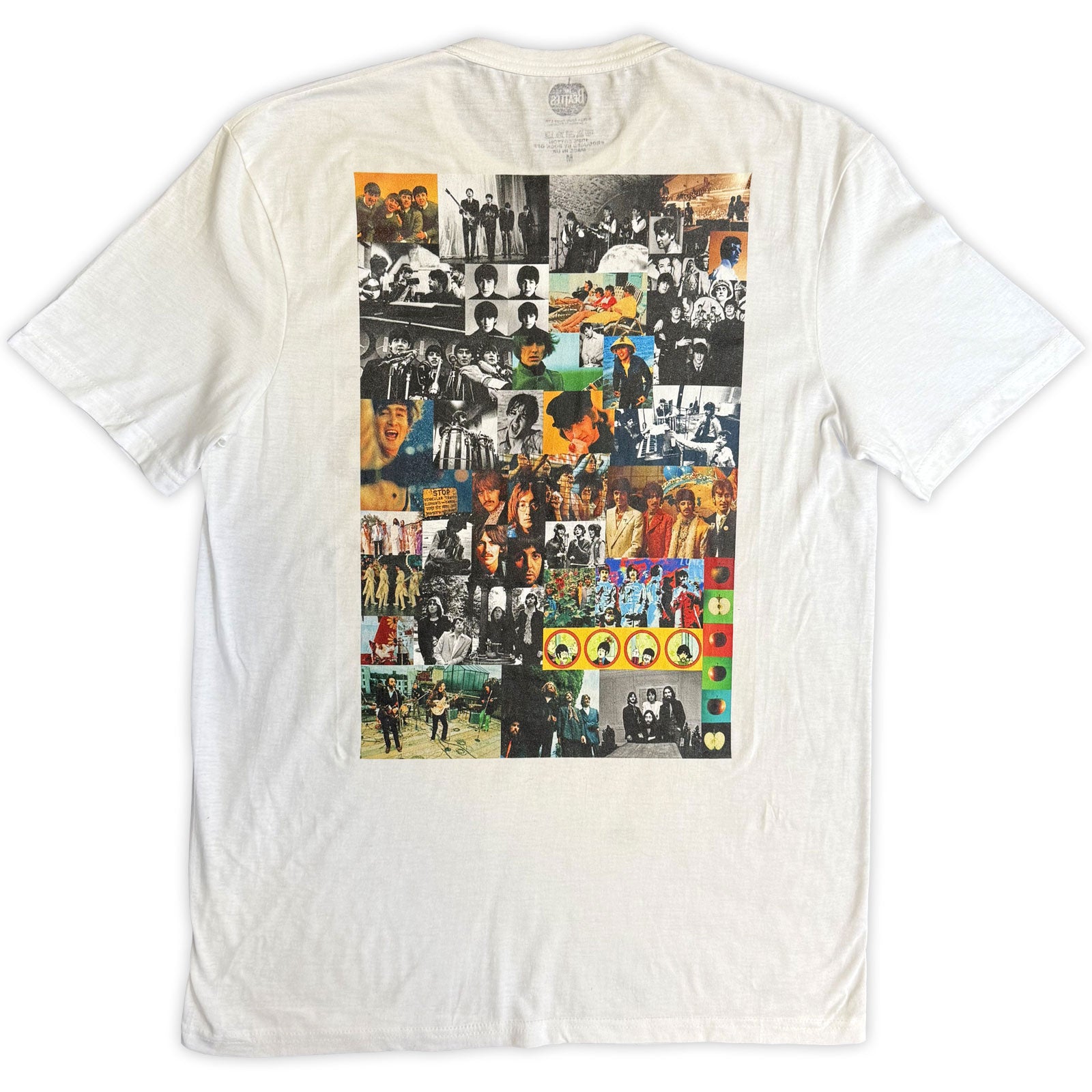The Beatles Unisex T-Shirt: Anthology (White) (Back Print)