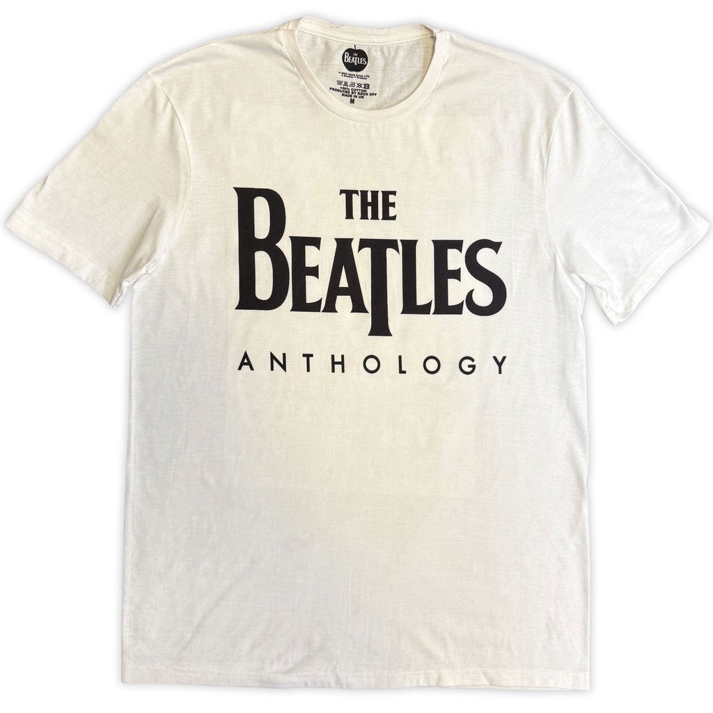 The Beatles Unisex T-Shirt: Anthology (White) (Back Print)