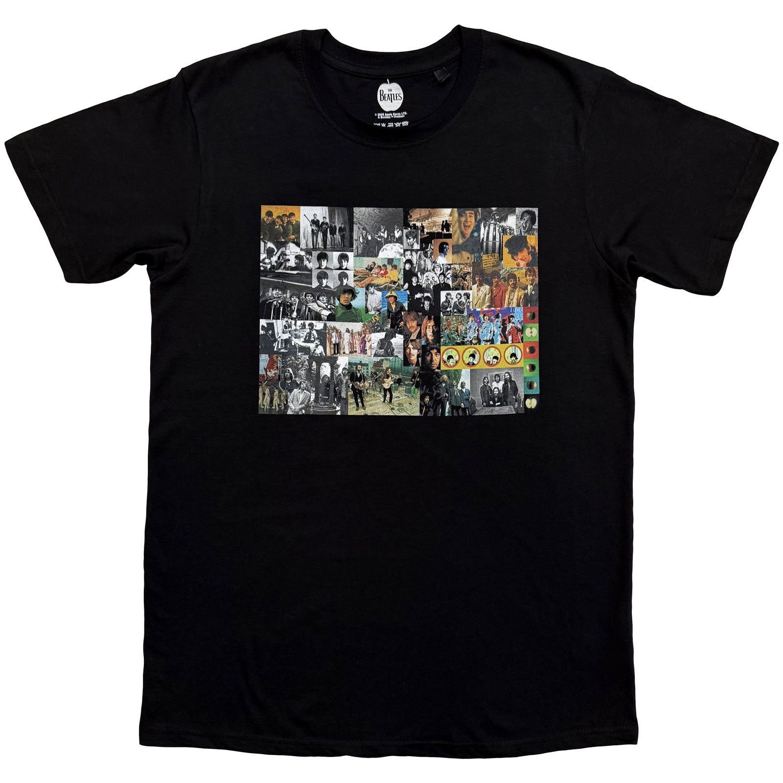 The Beatles Unisex T-Shirt: Collage Montage (Black)