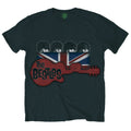The Beatles Unisex T-Shirt: Guitar & Flag (Black)