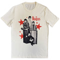 The Beatles Unisex T-Shirt: Red Stars (Natural)