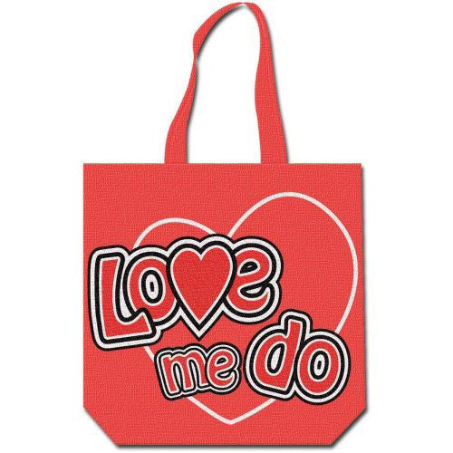 The Beatles Cotton Tote Bag: Love me do (Multicolour) (Back Print)