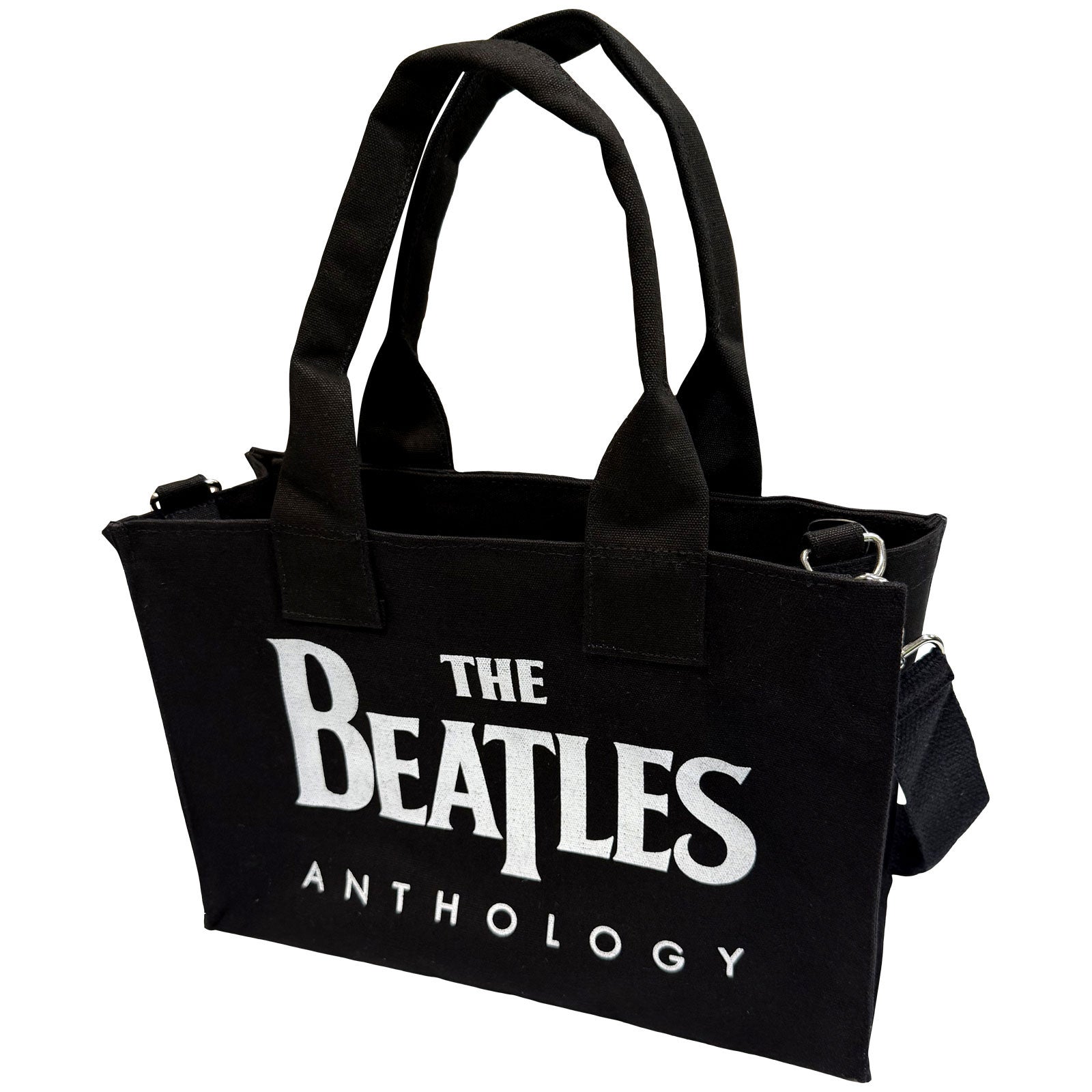The Beatles Cotton Tote Bag: Anthology (Black) (Back Print)