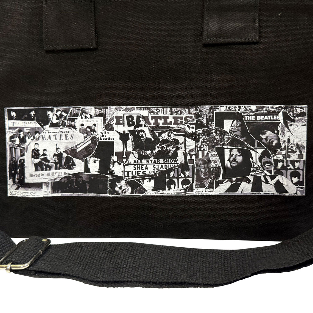 The Beatles Cotton Tote Bag: Anthology (Black) (Back Print)
