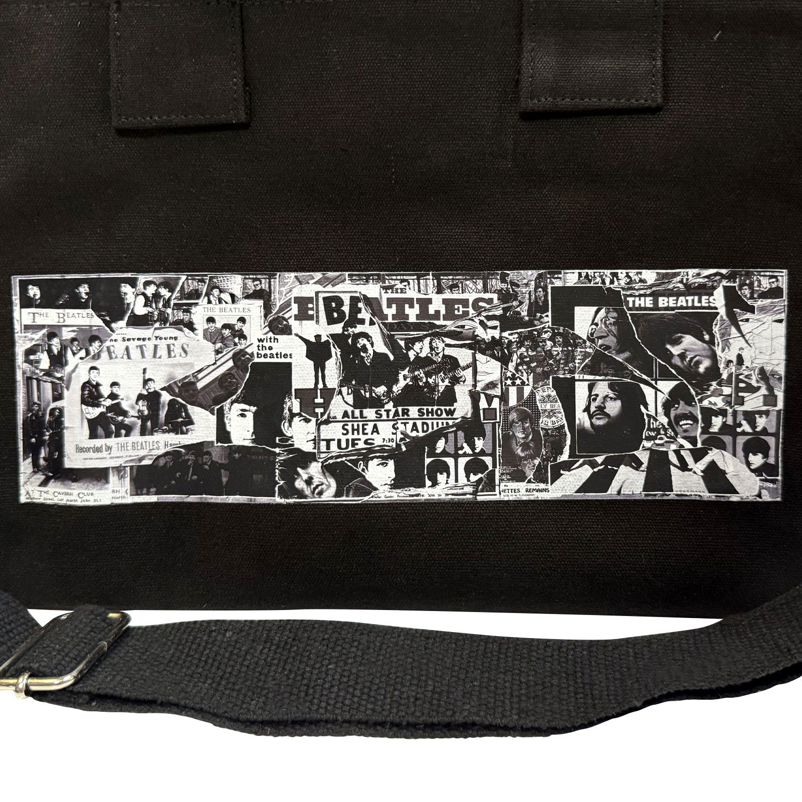 The Beatles Cotton Tote Bag: Anthology (Black) (Back Print)