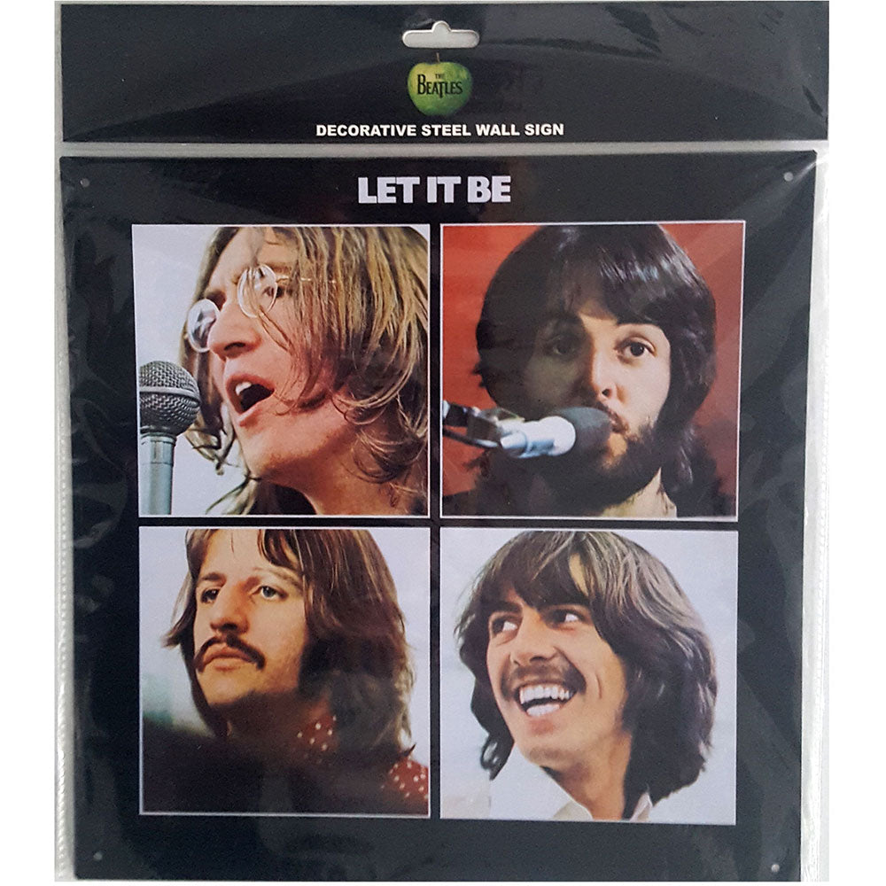 The Beatles Steel Wall Sign: Let It Be Album Cover