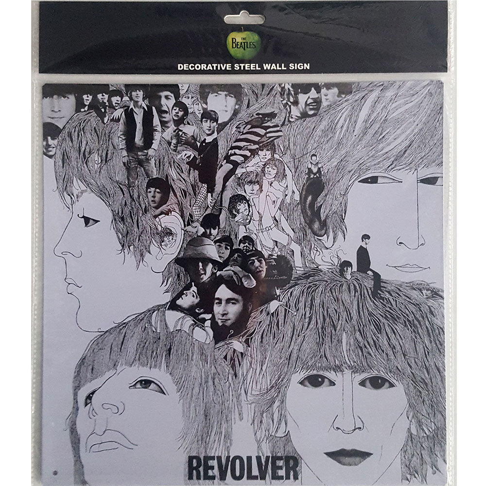 The Beatles Steel Wall Sign: Revolver Album Cover