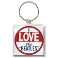 The Beatles Keychain: I Love the Beatles (Photo Print)