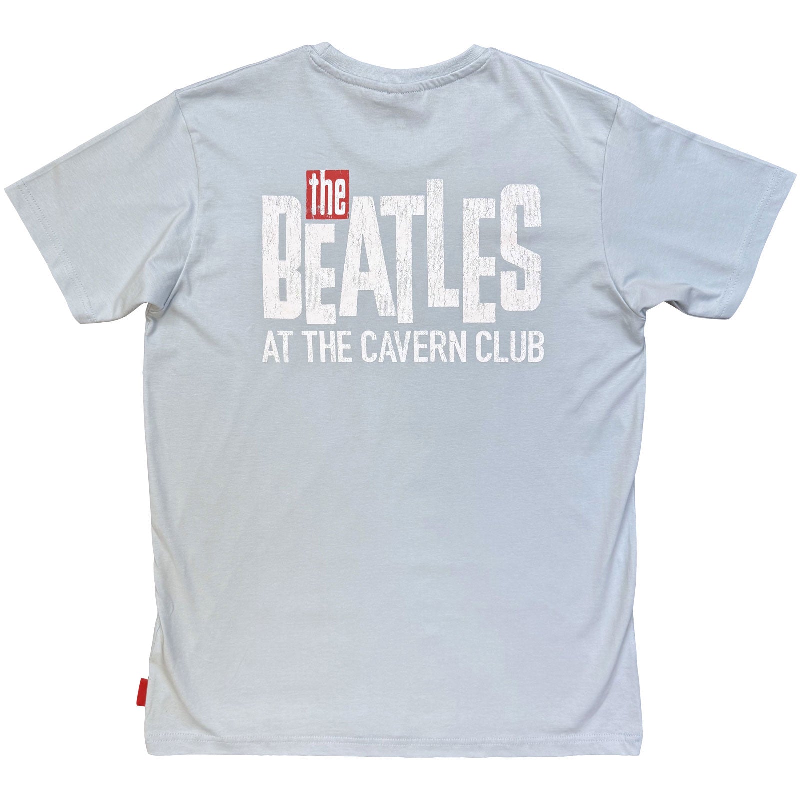 The Beatles Unisex Unplugged T-Shirt: Cavern (Light Blue) (Back Print)