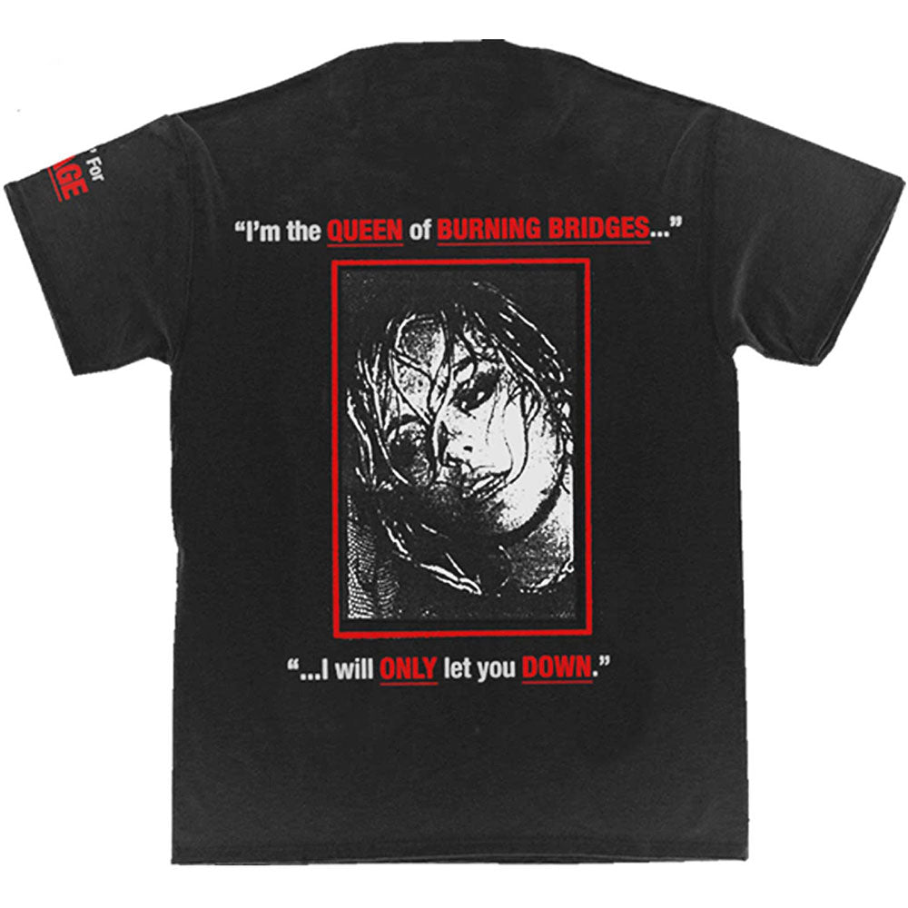 Bebe Rexha Unisex T-Shirt: Queen of Sabotage (Black) (Back Print)
