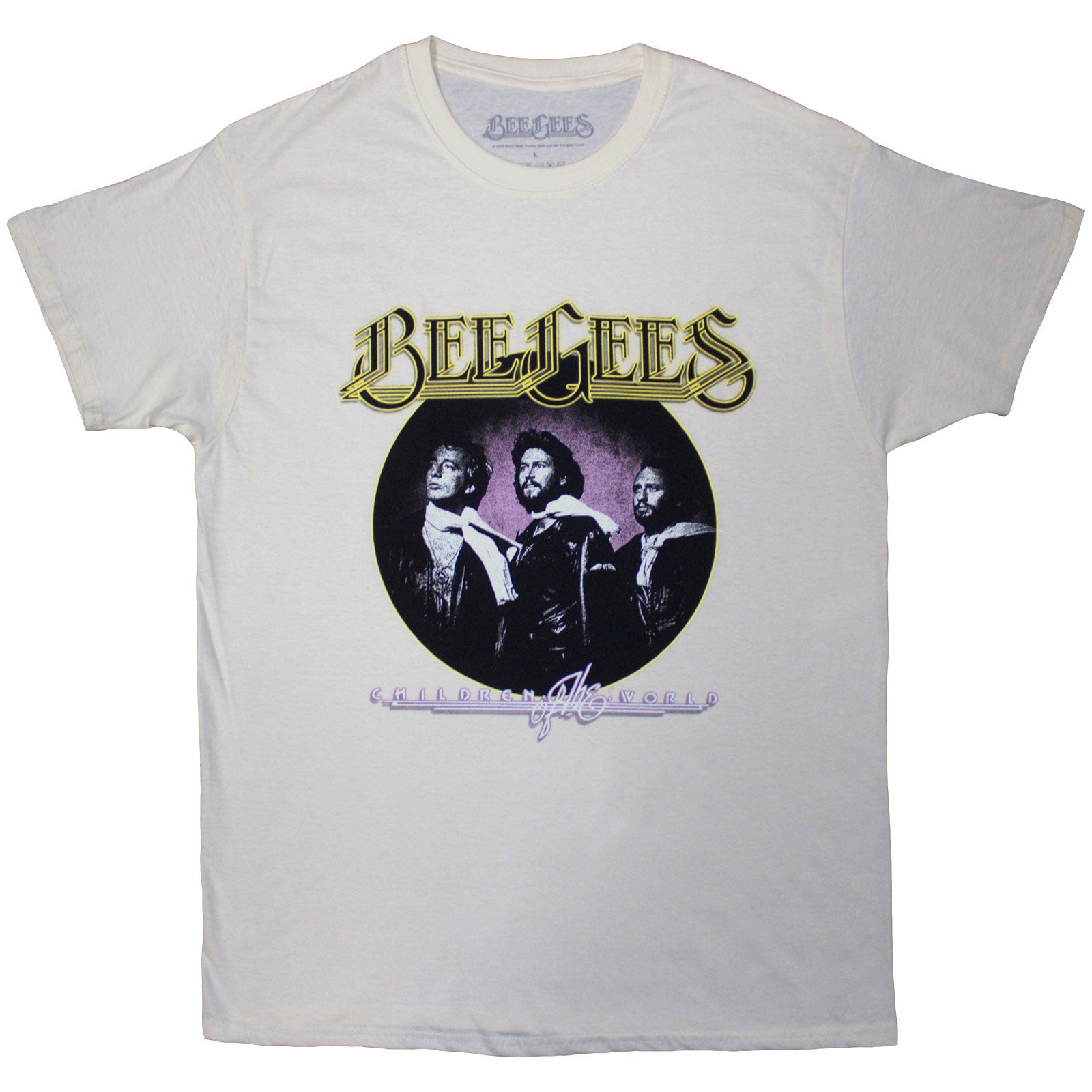 Bee Gees Unisex T-Shirt: Children Of The World (Natural)