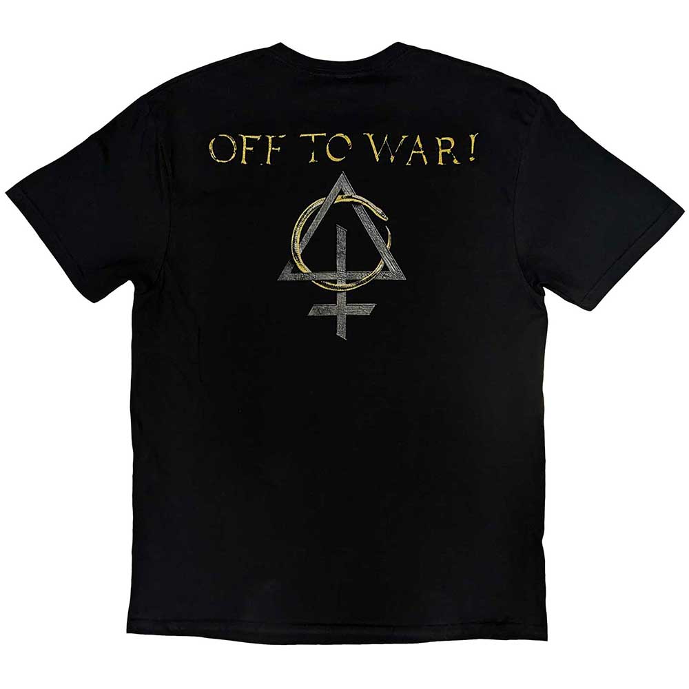 Behemoth Unisex T-Shirt: Off To War! (Black) (Back Print)