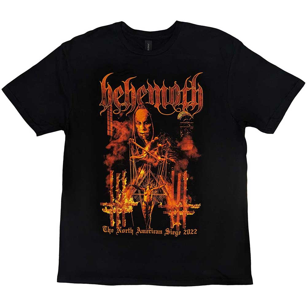 Behemoth Unisex T-Shirt: North American Tour '22 Puppet Master (Black) (Back Print)