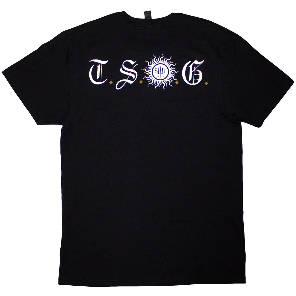 Behemoth Unisex T-Shirt: The Shit Ov God Purity Fist (Black) (Back Print)