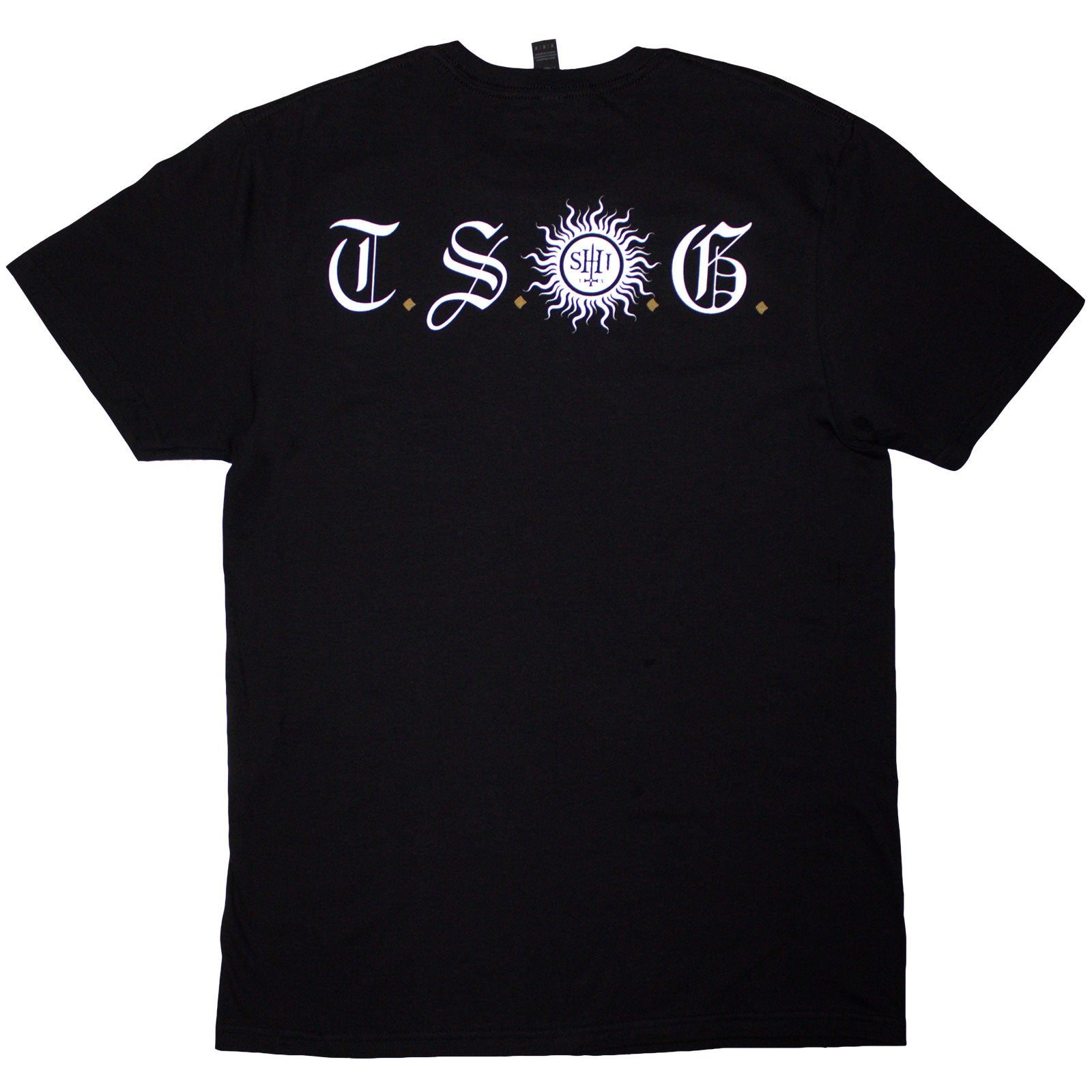 Behemoth Unisex T-Shirt: The Shit Ov God Purity Fist (Black) (Back Print)