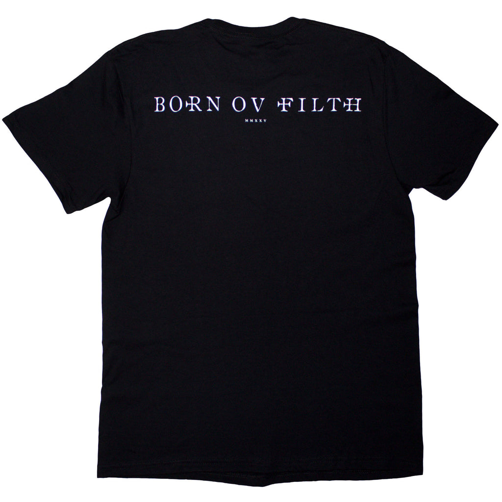Behemoth Unisex T-Shirt: The Shit Ov God Parchment (Black) (Back Print)