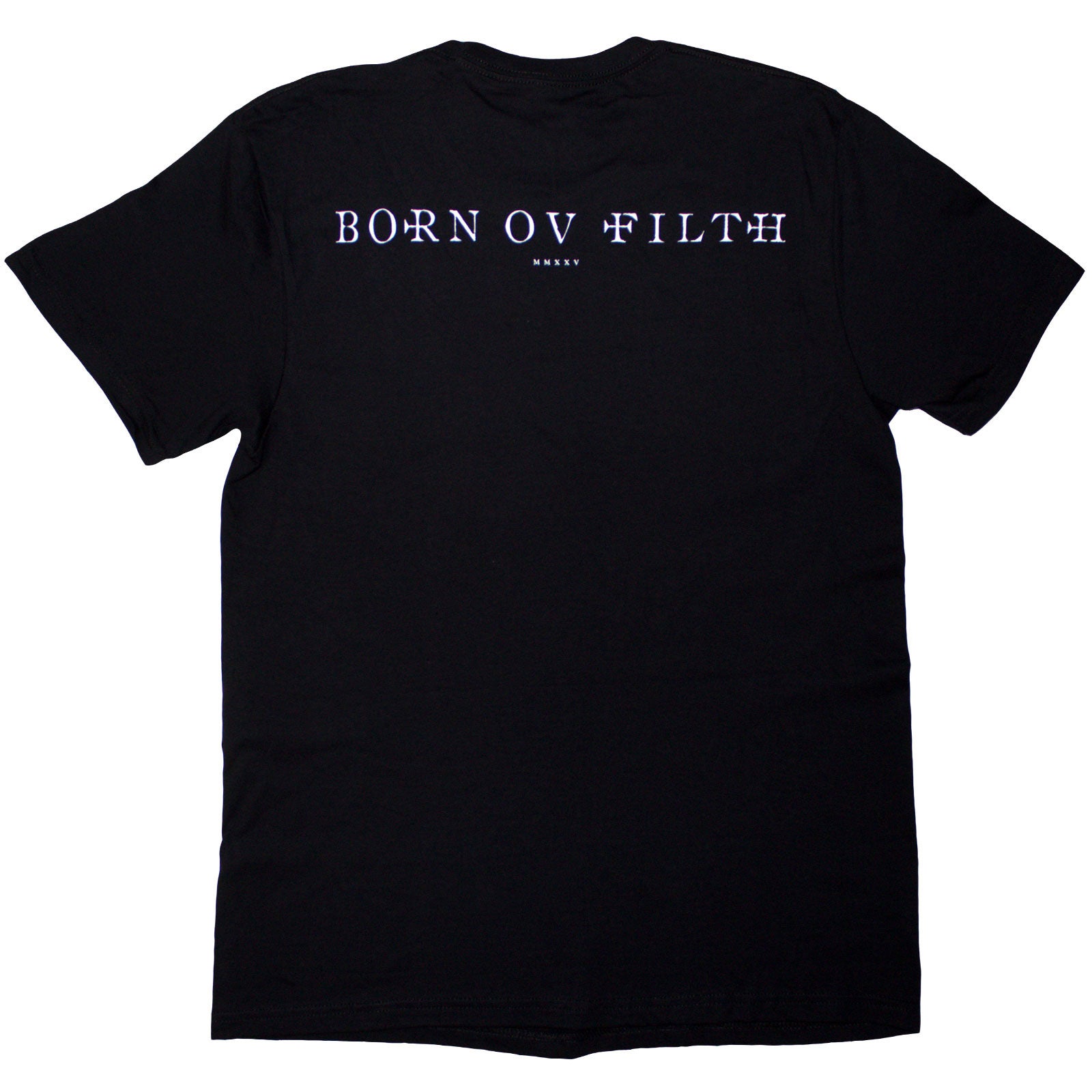 Behemoth Unisex T-Shirt: The Shit Ov God Parchment (Black) (Back Print)