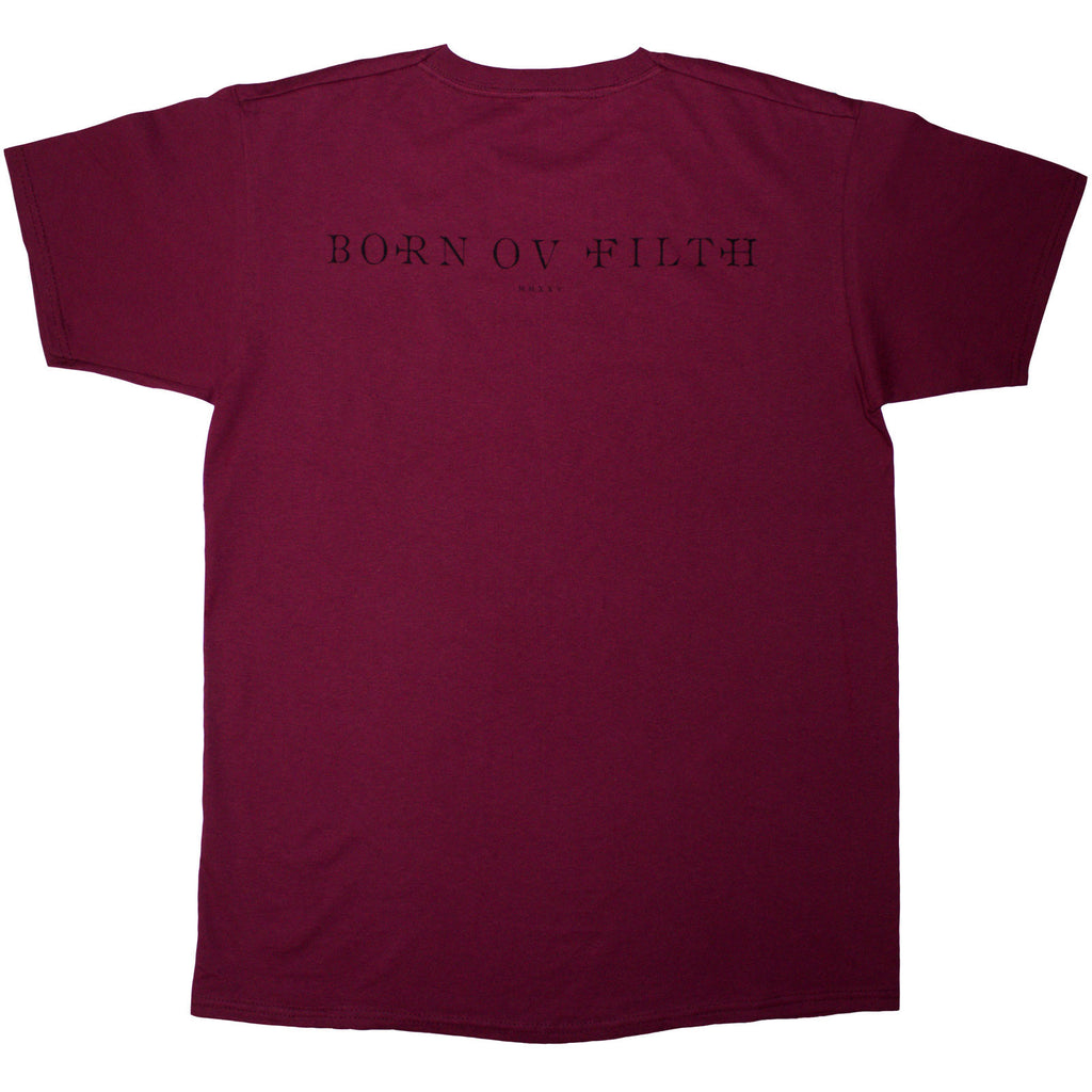 Behemoth Unisex T-Shirt: The Shit Ov God Cover (Red) (Back Print)