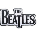 The Beatles Standard Patch: Drop T Logo Die Cut black on white