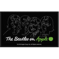 The Beatles Standard Patch: On Apple (White on Black)