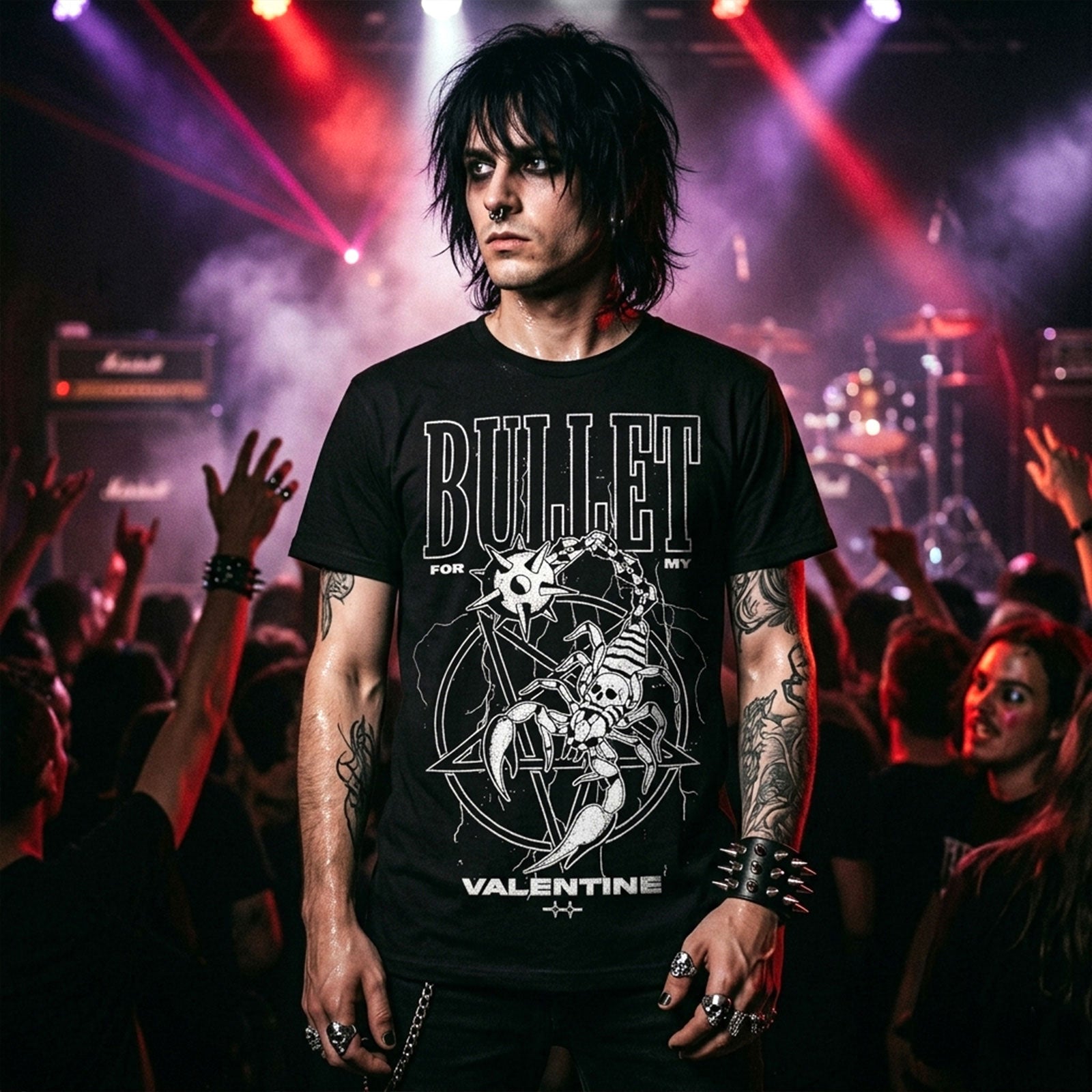 Bullet For My Valentine Unisex Premium Carbon T-Shirt: Bullet (Black)
