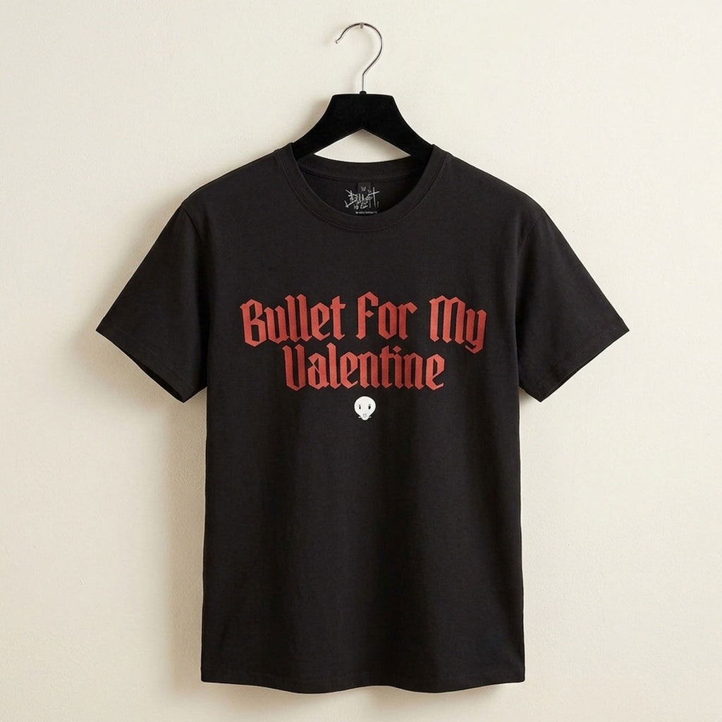 Bullet For My Valentine Unisex Premium Carbon T-Shirt: Bring Out The Knives (Black) (Back Print)