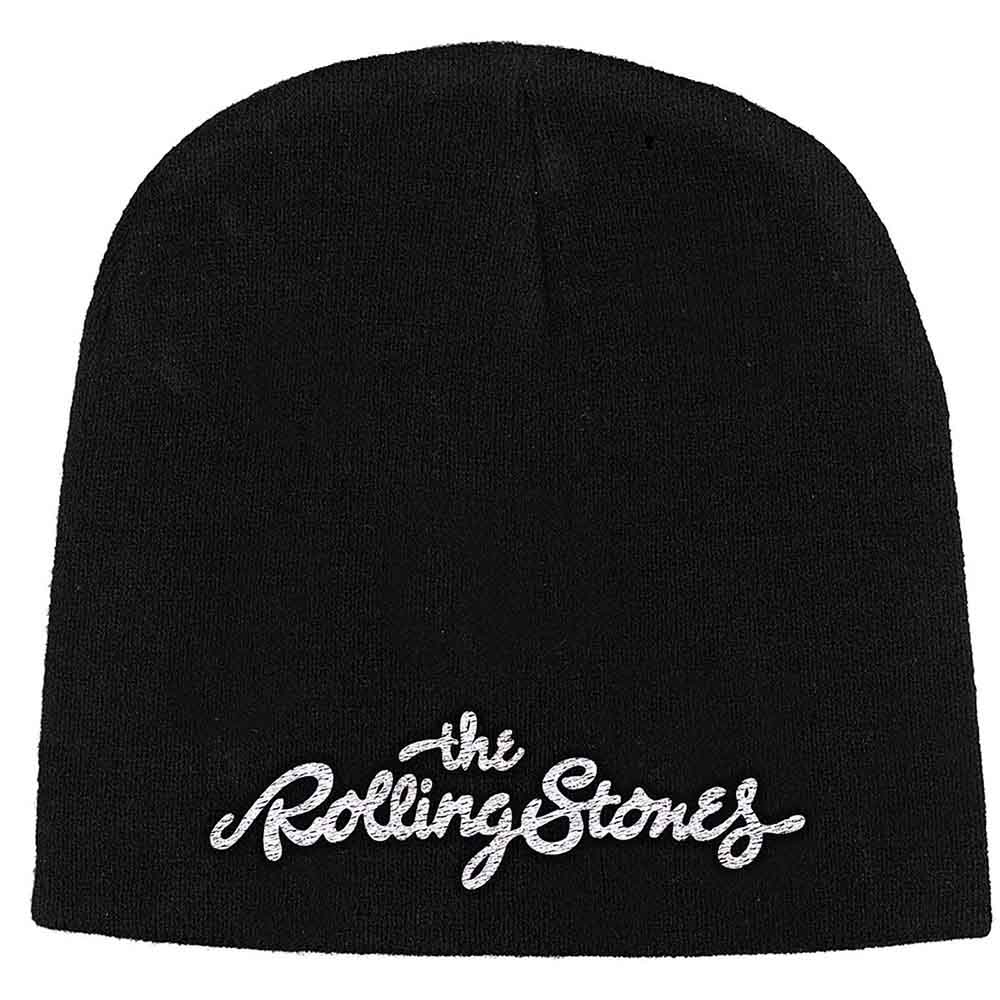 The Rolling Stones Unisex Beanie Hat: Logo (Black)