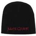 Alice Cooper Unisex Beanie Hat: Logo (Black)