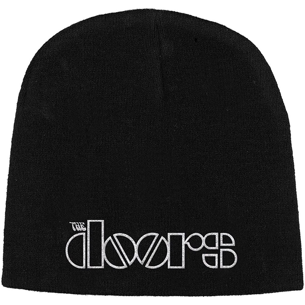 The Doors Unisex Beanie Hat: Logo (Black)