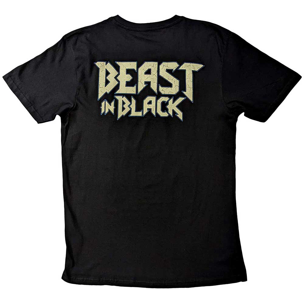 Beast in Black Unisex T-Shirt: Dark Connection Girl (Black) (Back Print)
