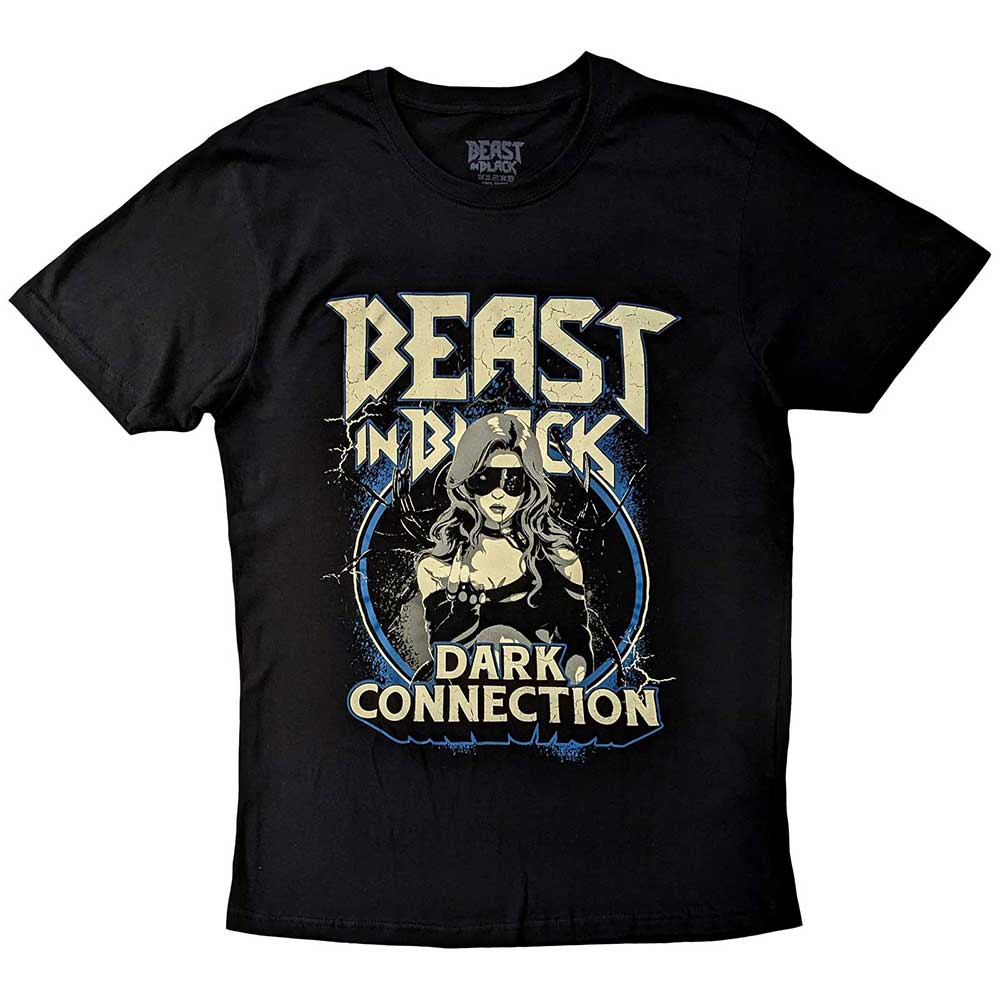 Beast in Black Unisex T-Shirt: Dark Connection Girl (Black) (Back Print)