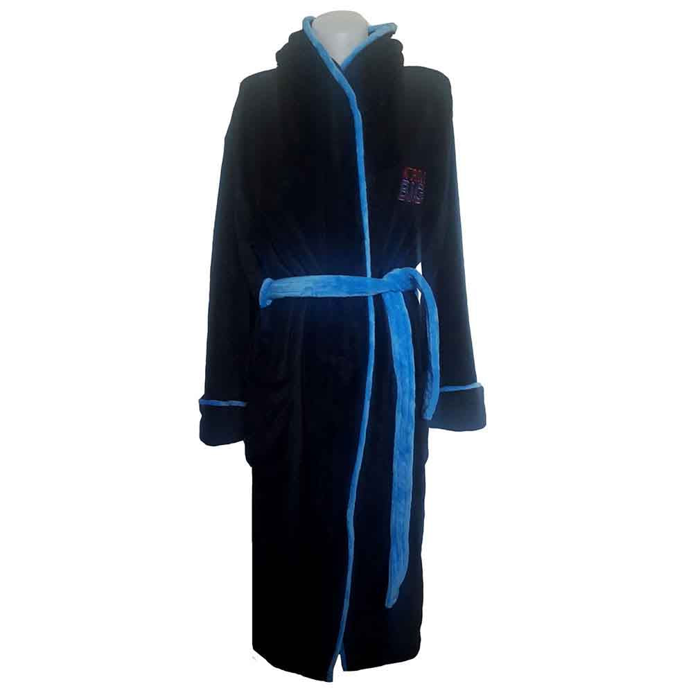 Biggie Smalls Unisex Bathrobe: Crown (Black) (Back Print)