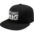 Biggie Smalls Unisex Snapback Cap: Sonic Silver Logo (Black)
