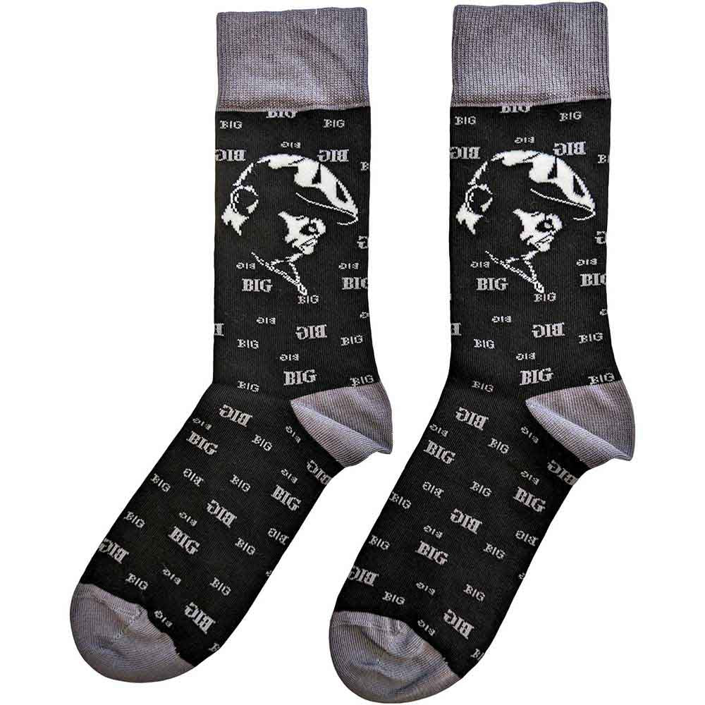 Biggie Smalls Unisex Ankle Socks: Side Portrait (Black) (UK Size 7 - 11)