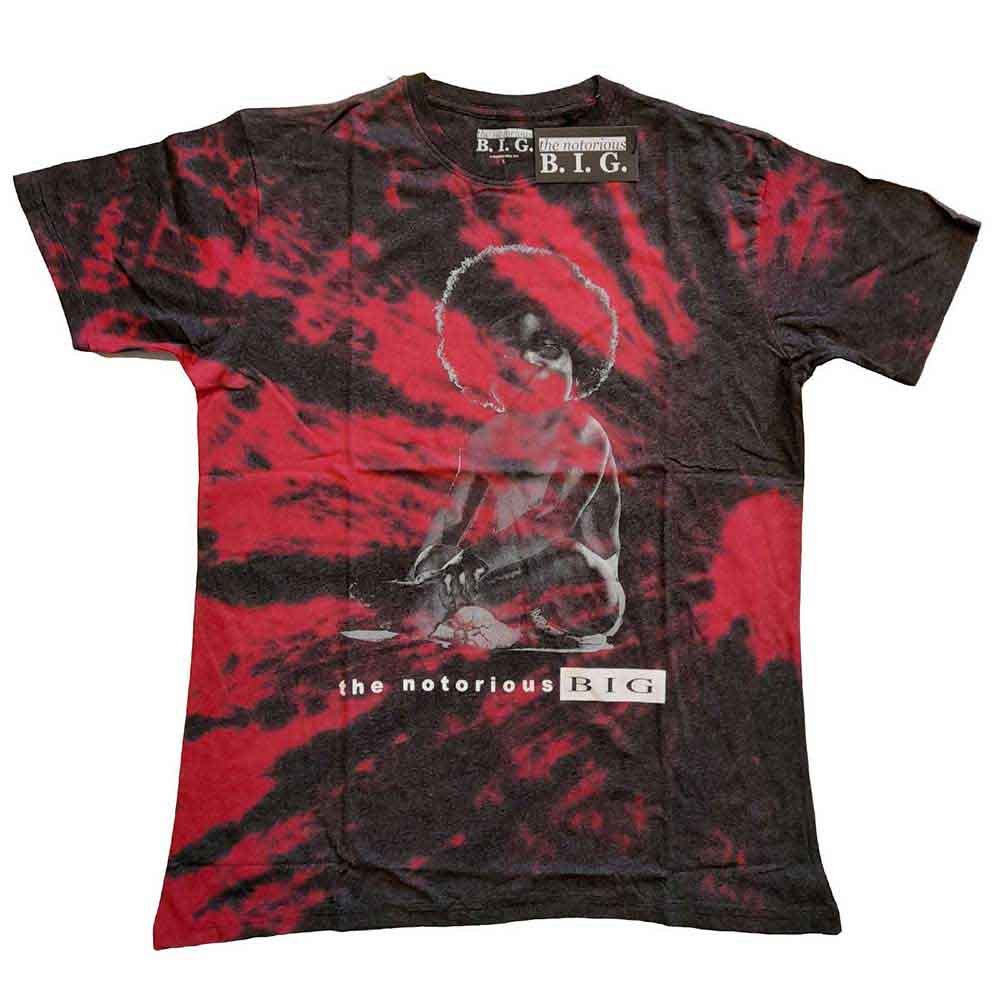 Biggie Smalls Unisex T-Shirt: Baby Biggie (Red) (Wash Collection)