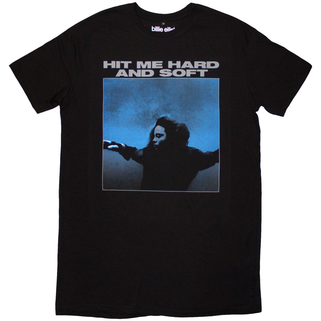 Billie Eilish Ladies T-Shirt Dress: HMHAS Tracklist (Black) (Back Print)